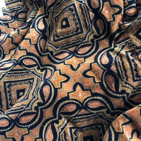 Vintage In•Wear Tile Print Metallic Velvet Jacket - Picture 8 of 8